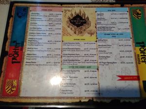 Drinks Menu page 1 at Potter Mania in Tashkent
