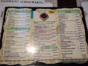 Food Menu page 2 at Potter Mania in Tashkent