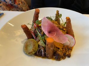 Tasty veges at Xochi in Houston