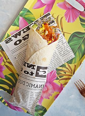 vegan kebab at Vege Express in Gliwice