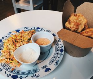 Cauliflower nuggets (gluten free). at Vege Express in Gliwice