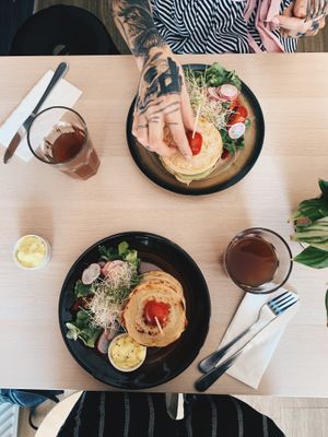 Pancakes 🌈 at Vege Express in Gliwice