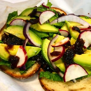 Avocado toast  at Melrose Bite (Kosher LA) in Los Angeles