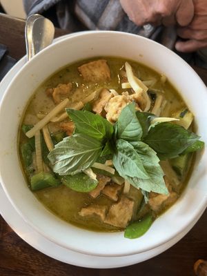 Green curry with white jasmine rice   at Sawasdee Thai Cuisine in Hershey