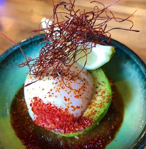 Avocado Egg at Les Noo'dle in Houston