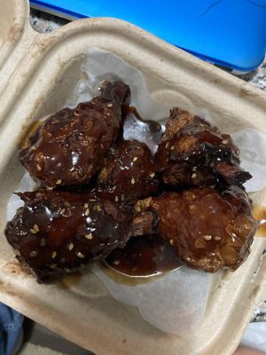 Teriyaki wings at Plow Burger - Hyde Park in Austin