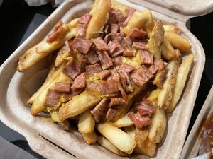 Bacon cheese fries  at Plow Burger - Hyde Park in Austin