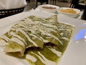 Enchiladas Suizas at Madre Tierra in Upland