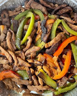 Seitan asada fajitas at Madre Tierra in Upland