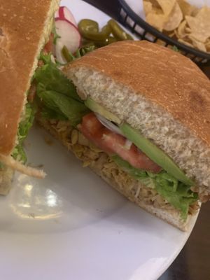 Jackfruit Torta Close-Up  at Madre Tierra in Upland