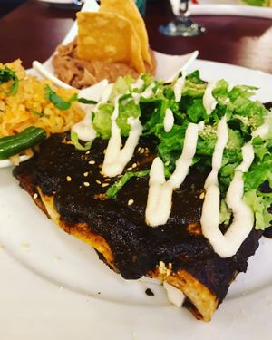 Mole Enchiladas  at Madre Tierra in Upland