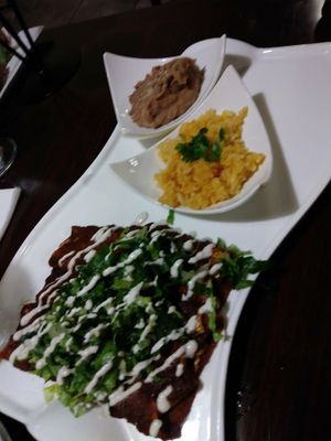 Enchilada at Madre Tierra in Upland