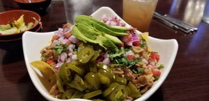 Loaded Nachos ❤ at Madre Tierra in Upland