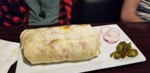 California burrito.❤  Huge! at Madre Tierra in Upland