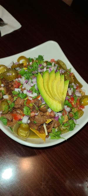 Nachos at Madre Tierra in Upland