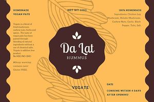 Our side product made of mushrooms, garlic, cashew nuts, onion, tofu and spices. at Da Lat Hummus in Da Lat