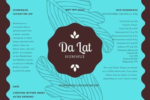 Our flagship product! Boost up your daily nutritional values with this chickpea based dip. Ideal to combine with our soft and chewy pitta bread.  at Da Lat Hummus in Da Lat