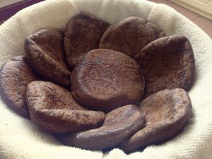 Brown pita - choose the way less traveled! at Da Lat Hummus in Da Lat