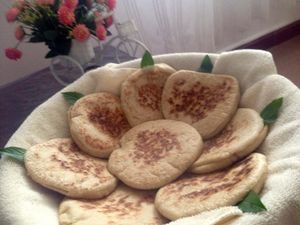 Pita bread in it's pure form. We also sell brown rye flour variety. at Da Lat Hummus in Da Lat