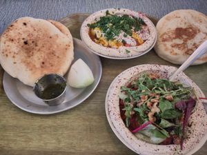  at Shlomo & Doron Hummus in Tel Aviv
