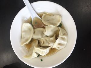 Vegan dumplings in soup (a small order - 8 dumplings). at Eat Dumplings in Shanghai
