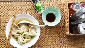 Mama Wu’s homemade dumplings  at Eat Dumplings in Shanghai