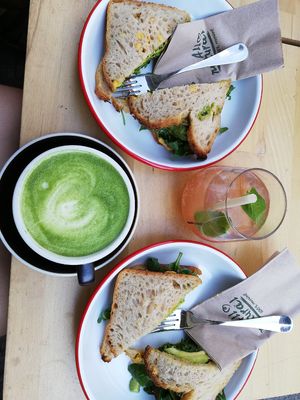 Praag sandwich 💚 at Bohemian Kids Café in Leipzig