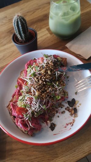 Avocado sandwich at Bohemian Kids Café in Leipzig