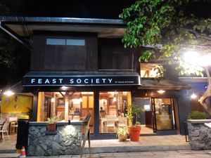 Outside at Feast Society in Chiang Mai