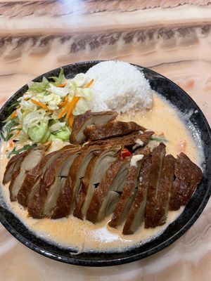 Thai Curry & Vegan Duck  at Asia Bistro & Supermarkt in Leipzig