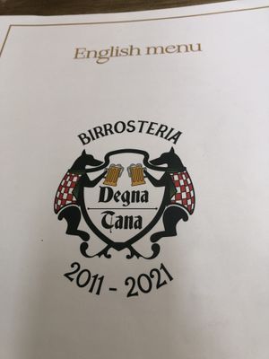 Menu  at La Degna Tana in Pistoia