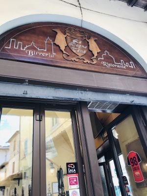 Beer and food inc vegan options at La Degna Tana in Pistoia
