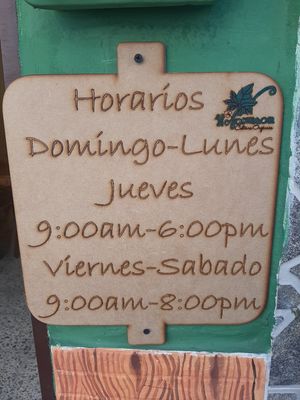 Horario nuevo at Hojarasca Cultura Organica in El Carmen De Viboral