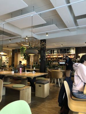 inside  at Bagels & Beans in Roermond