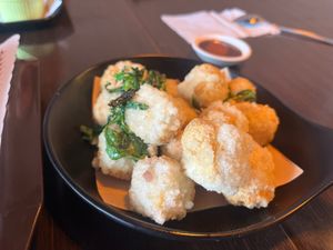 Fried tofu at QīngTián Shū Shí 青田蔬食 in Hualien
