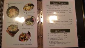 Menu at QīngTián Shū Shí 青田蔬食 in Hualien