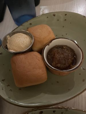Vegan Bread with Onion Jam  at Walt Disney World - Sebastian's Bistro in Lake Buena Vista
