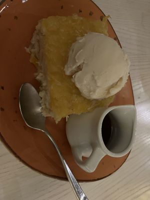 Vegan Coconutj Pineapple Bread Pudding! WOW!   at Walt Disney World - Sebastian's Bistro in Lake Buena Vista