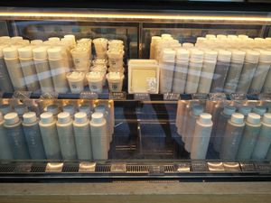 Soy milks and yoghurt at Soypresso 二吉軒豆乳 - Yongkang St in Taipei