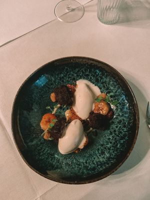 Bananofee dessert  at Brasserie 1560 in Ijsselstein