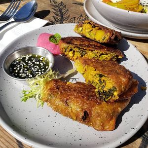 Stuffed Malaysian style rotis at TVX in Toronto