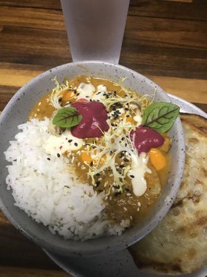 Vegan butter chicken at TVX in Toronto