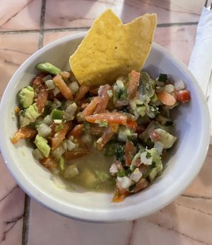 Freshly made guacamole  #Veganuary at Adriana's in Cottonwood