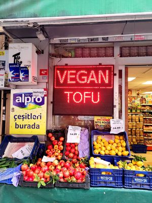 Sign at Salı Pazarı in Istanbul