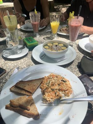 Not all too aesthetically pleasing but tasted better than it looked :) at Sano Banano in Montezuma