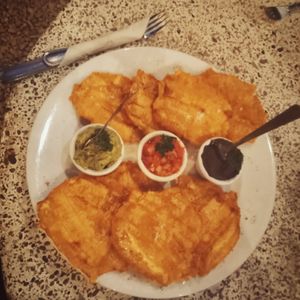 Fried platains at Sano Banano in Montezuma