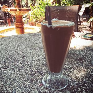 Bananna coffee smoothie at Sano Banano in Montezuma