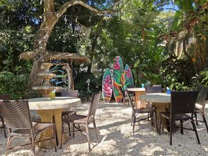 Outside Dining Area at Sano Banano in Montezuma