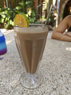 Coco Espresso Chiller Vegan Milkshake at Sano Banano in Montezuma
