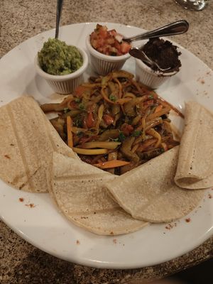 Vegan Fajitas at Sano Banano in Montezuma